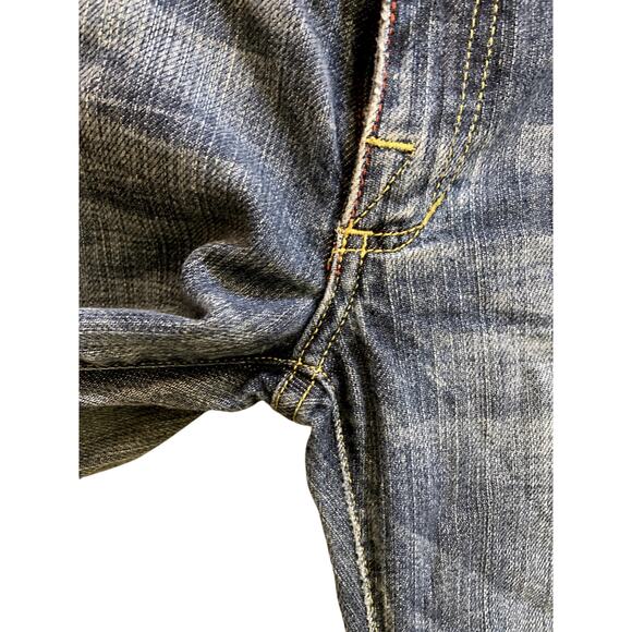 Rock & Republic Jeans Women Size 27 32x33 Blue Low Rise Wide Bottom Medium Wash - Picture 6 of 16